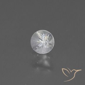 Zafiro Blanco natural de 0.43 ct, Redondo, VS