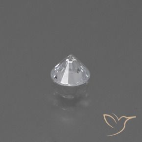 Zafiro Blanco natural de 0.43 ct, Redondo, VS