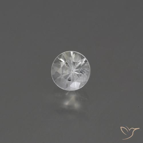 0.46ct Natural Blanco Zafiro, Redondo, VS