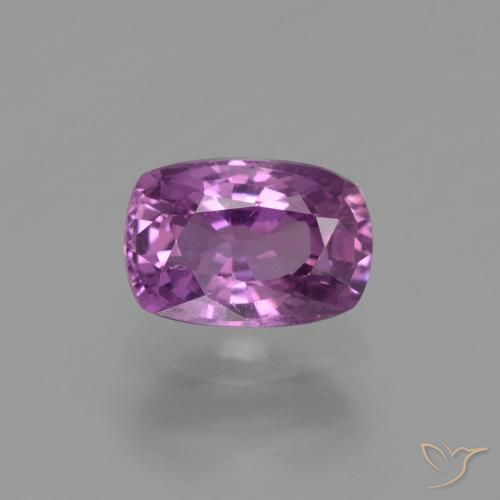 1.59ct Natural Púrpura medio Zafiro, Forma Cojín, VS