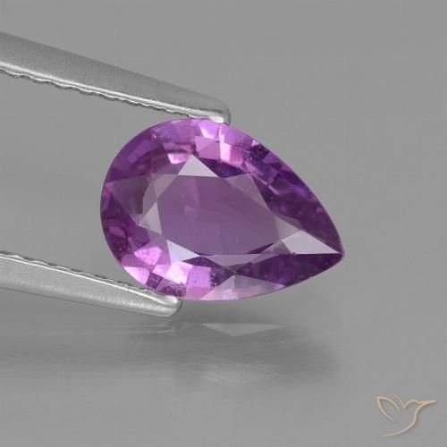 1.42ct Natural Violeta medio Zafiro, En forma de pera, VS