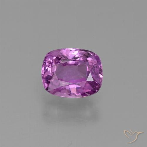 1.21ct Natural Púrpura oscuro medio Zafiro, Forma Cojín, VS