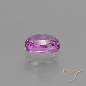 Zafiro Púrpura oscuro medio natural de 1.21 ct, Forma Cojín, VS