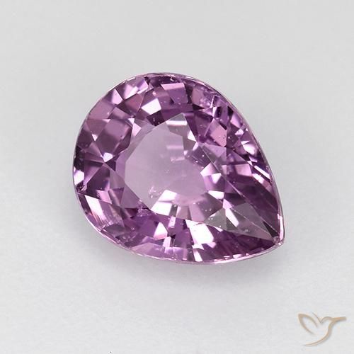 Zafiro Malva intenso natural de 1.26 ct, En forma de pera, VS