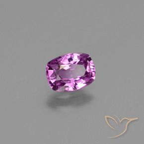 Zafiro púrpura natural de 1,04 ct, corte cojín, VVS-VS