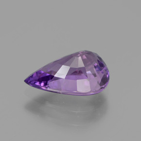 Zafiro Violeta oscuro natural de 1.84 ct, En forma de pera, VS