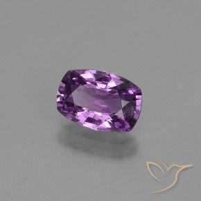 Zafiro Violeta oscuro natural de 1.12 ct, Forma Cojín, VVS-VS