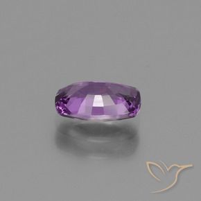 Zafiro Violeta oscuro natural de 1.12 ct, Forma Cojín, VVS-VS