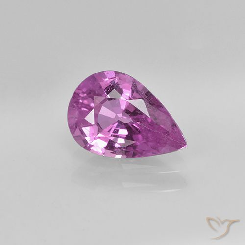 1.06ct Natural Púrpura medio Zafiro, En forma de pera, VS