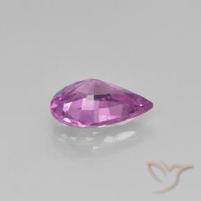 Zafiro Púrpura medio natural de 1.06 ct, En forma de pera, VS