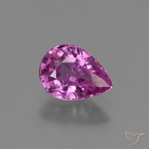 1.20ct Natural Púrpura oscuro medio Zafiro, En forma de pera, VS