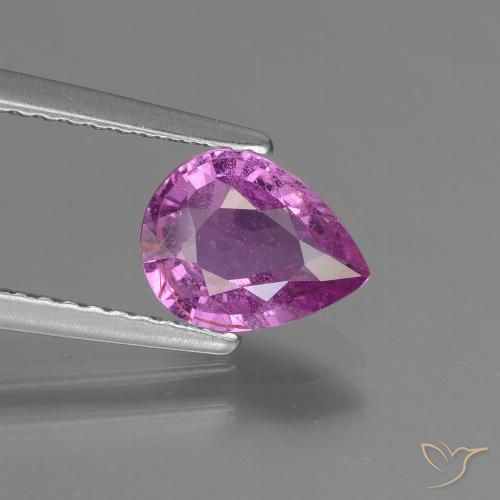 1.32ct Natural Púrpura medio Zafiro, En forma de pera, VS-SI
