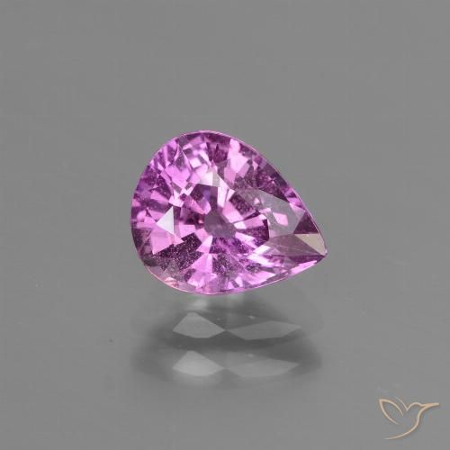 1.42ct Natural Púrpura rosado Zafiro, En forma de pera, VS