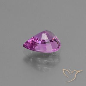 Zafiro Púrpura rosado natural de 1.42 ct, En forma de pera, VS