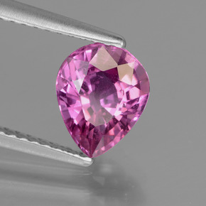 Zafiro Rosado púrpura real natural de 1.85 ct, En forma de pera, VS