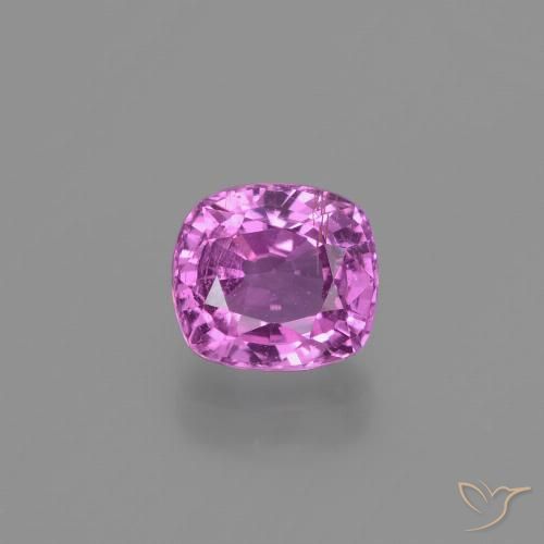 1.08ct Natural Púrpura rosado Zafiro, Forma Cojín, VS-SI