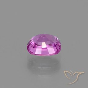 Zafiro Púrpura rosado natural de 1.08 ct, Forma Cojín, VS-SI