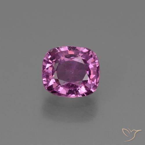 1.19ct Natural Púrpura rosáceo intenso Zafiro, Forma Cojín, VS