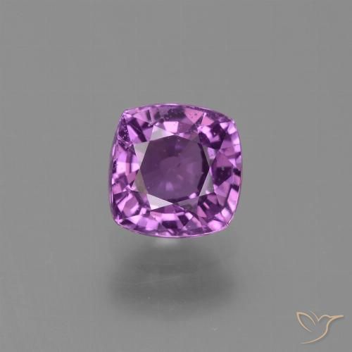 1.44ct Natural Púrpura medio Zafiro, Forma Cojín, VS