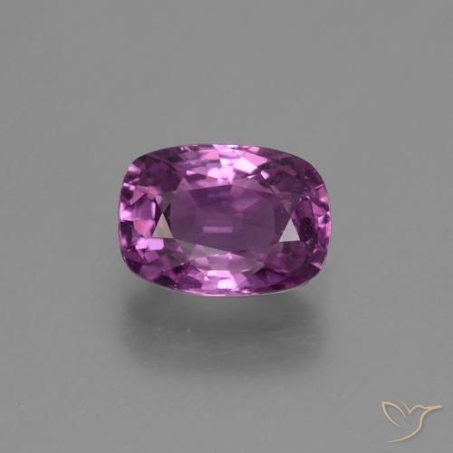 1.38ct Natural Púrpura eléctrico Zafiro, Forma Cojín, VS
