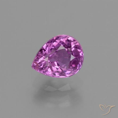1.33ct Natural Púrpura medio Zafiro, En forma de pera, VS-SI