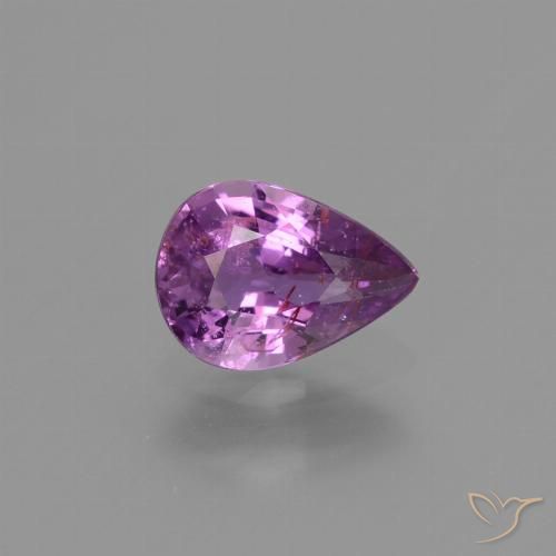 1.03ct Natural Púrpura violeta Zafiro, En forma de pera, VS-SI