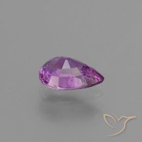 Zafiro Púrpura violeta natural de 1.03 ct, En forma de pera, VS-SI