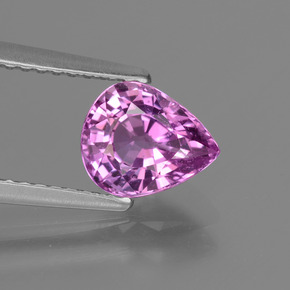 Zafiro Púrpura eléctrico natural de 1.69 ct, En forma de pera, VS