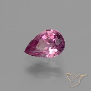 Zafiro Púrpura rojizo natural de 1.07 ct, En forma de pera, VS