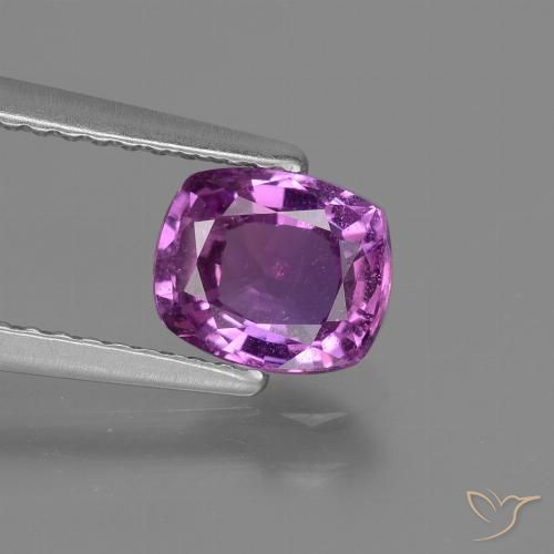 1.31ct Natural Púrpura intenso Zafiro, Forma Cojín, VS