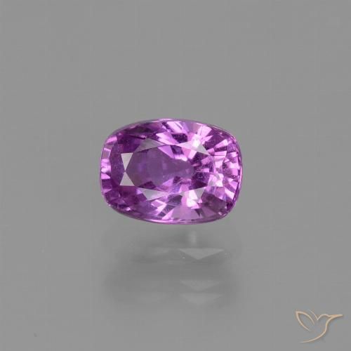 1.16ct Natural Púrpura eléctrico Zafiro, Forma Cojín, VS
