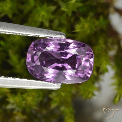 1.42ct Natural Púrpura medio Zafiro, Forma Cojín, VS