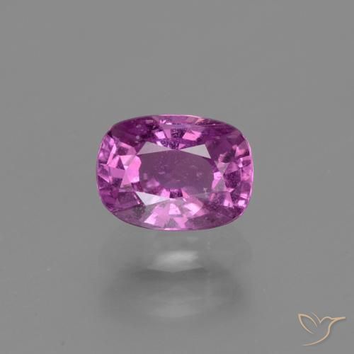 1.38ct Natural Púrpura oscuro medio Zafiro, Forma Cojín, VS
