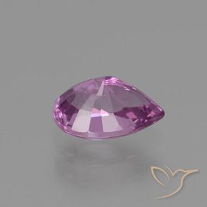 Zafiro Púrpura rosáceo intenso natural de 1.10 ct, En forma de pera, VS