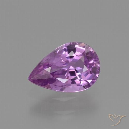 1.13ct Natural Púrpura eléctrico Zafiro, En forma de pera, VVS