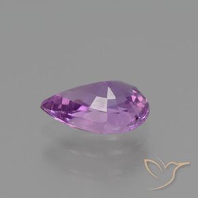 Zafiro Púrpura eléctrico natural de 1.13 ct, En forma de pera, VVS