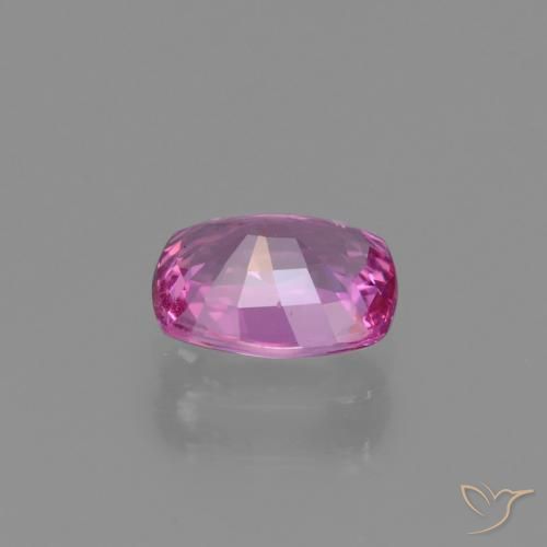 Zafiro Púrpura rosado claro natural de 1.28 ct, Forma Cojín, VS
