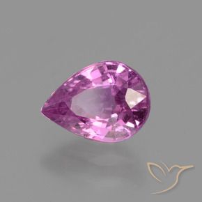 Zafiro Púrpura rosado natural de 1.21 ct, En forma de pera, VS