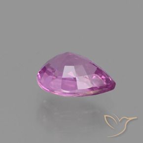 Zafiro Púrpura rosado natural de 1.21 ct, En forma de pera, VS