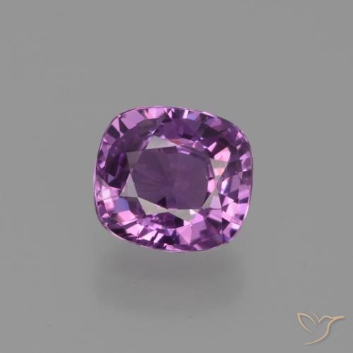 1.33ct Natural Uva rosáceo Zafiro, Forma Cojín, VS