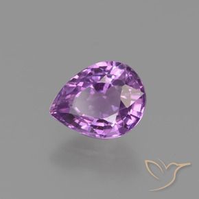 Zafiro Púrpura medio natural de 1.34 ct, En forma de pera, VS