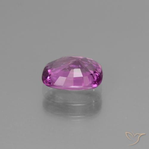 Zafiro Púrpura rosáceo intenso natural de 1.45 ct, Forma Cojín, VS