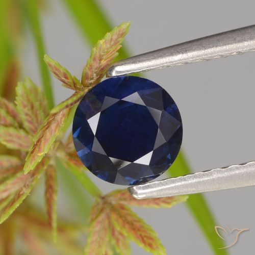 0.58ct Natural Azul crepúsculo Zafiro, Redondo, VVS