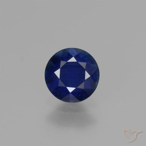 0.68ct Natural Azul crepúsculo Zafiro, Redondo, VVS