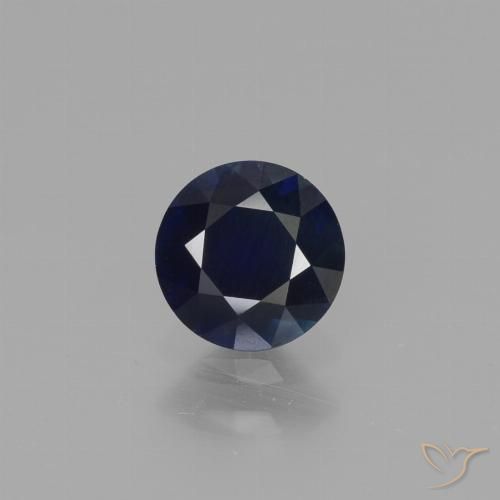 0.66ct Natural Azul crepúsculo Zafiro, Redondo, VS