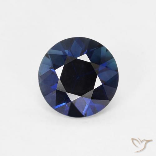 0.63ct Natural Azul crepúsculo Zafiro, Redondo, VS
