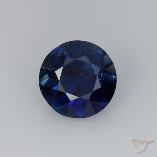 0.76ct Natural Azul crepúsculo Zafiro, Redondo, VS