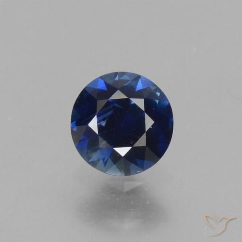 0.54ct Natural Azul crepúsculo Zafiro, Redondo, VS