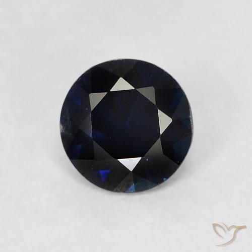 0.57ct Natural Azul crepúsculo Zafiro, Redondo, VVS-VS