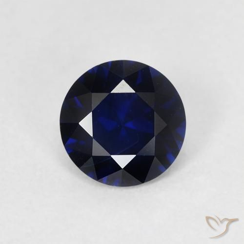 0.75ct Natural Azul crepúsculo Zafiro, Redondo, VVS-VS